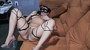 I'm stripping teasing in carnival vibe with Bianca Naldy ripping clothes off