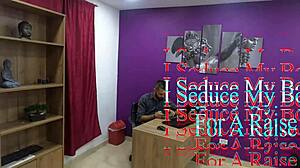 i seduce boss with big tits blowjob and pussy lick for cash raise
