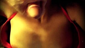 Slut Wife's Homemade Facial Cumshot From Friend In Stockings Lingerie Sex Tape