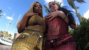 Interracial Ebony Big Ass Breyana And Pawg Ryan's Big Black Cock Bonanza Outdoor Group Slut Ride