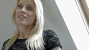 this leggy czech blonde teen gets her ass licked then fucked hard by european stud