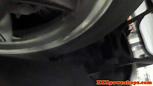 pawn babe sucks broker cock swallows hot jizz load