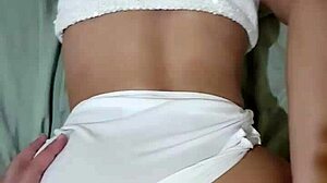 Slut dances transparent skirt anal rides young cock