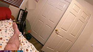 Stepson's morning urge leads him to stepmom's bed