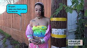 Kiarra Kai Chokes on Monster Cock Throat Fuck