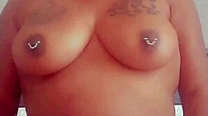 bbw ebony slut rides fat ass on big cock in raw pov action
