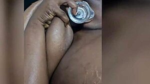 yo african bbw slave spreads oiled ass for master dildo fingering bdsm?