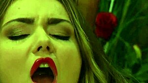 mistress fingers bound big tits lesbian slave during masturbation