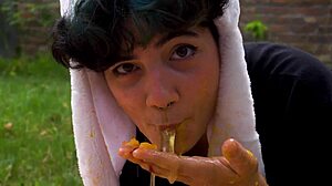 laras picnic turns into full vomit barf fetish outdoors