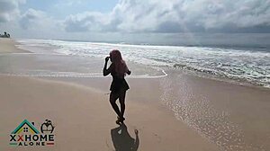 Naughty Sex-Addicted Teen 18+ Fucks Big Black Cock On Beach First Time Ever!