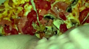 Pizza makes my arab teen pussy squirt craving that first BBC