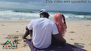 Naughty Sex-Addicted Teen 18+ Fucks Big Black Cock On Beach First Time Ever!