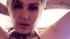 Gym workout turns wet pussy tease outdoors? 