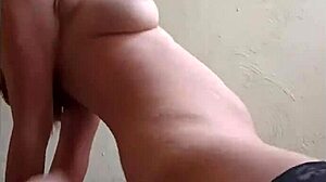 stepsister screams during sloppy blowjob ride