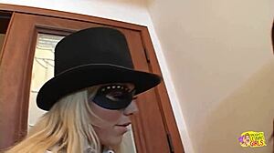 angela stone rams hardcore strapon into big titty brunette friend's pussy hard 🍆💦