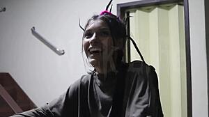 skinny tattooed brazilian latina with small tits narrow ass and small waist convinced on street for homemade pov amateur fuck at my house