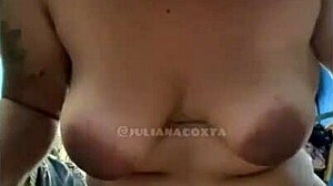 gordinha juliana coxta rides cock on floor pov chocolate cake
