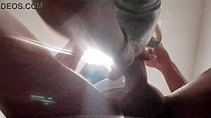 blonde pigtail milf gags on monster cock deepthroat before cum in mouth swallow