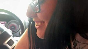 mamiimaldii sucks cock in car windows down for public view of her big ass