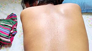that shy indian stepsis moans loud in bed while i fuck her pussy