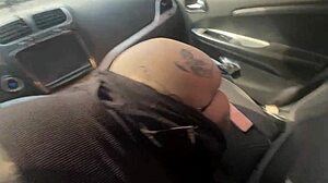 mamiimaldii sucks cock in car windows down for public view of her big ass