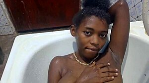 Wanna see her squirt all over the bathroom after fingering workout?
