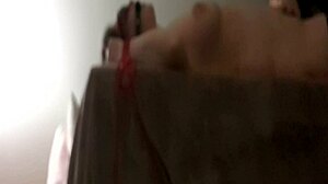 French milf slave bound and spanked by maledom in homemade bdsm humiliation with toys
