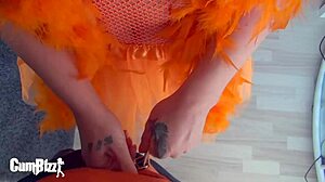 bad ass kingsday slut takes bbc cum like a princess in costume