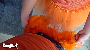 bad ass kingsday slut takes bbc cum like a princess in costume