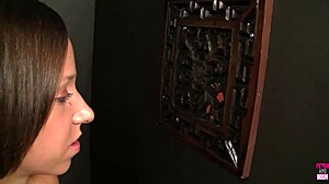 Whoa, Jada Stevens Licks Up Every Last Gloryhole Cum Drop with Her Tongue!
