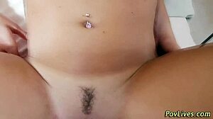 Pov teen bends over for massive cumshot doggystyle blast