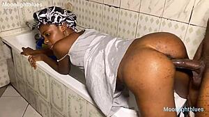 check out this horny housewife banging the bbc plumber all over the house
