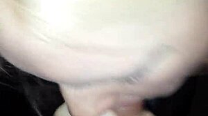 sexy redhead girlfriend delivers young hot blowjob