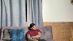 Monique Fuentes craves stepson Christian Chaux's virgin forbidden cock in bareback missionary and doggystyle pounding with her big tits bouncing