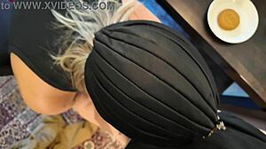 Slut Hijabi Stepmom Fucks Big Cock While Husband Works Pov