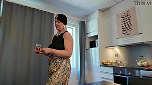 Slut Hijabi Stepmom Fucks Big Cock While Husband Works Pov