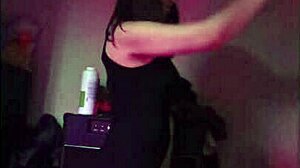 Latina Housewife Dances Seductively Then Deepthroats in Bedroom