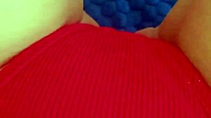 lovense lush tempts with adorable latina's pink shaved pussy orgasm play