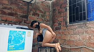 my neighbor slut flashes pussy under dress in yard