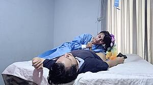 la enfermera sucia no imaginaba mi polla dentro de su coño mojado