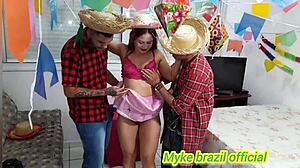 Lia Loci Anal Vaginal Sex Sao Joao Festival Sheer Lingerie