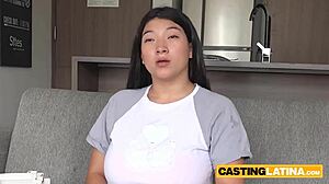 Sexy Latina Kaori's Massive Ass And Tits Wrap Around Monster Cock On Sofa