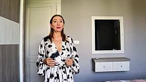 busty mature futanari milf teaches me titty fuck and pussy pounding