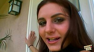 Does horny brunette join masked lesbians fucking guy?
