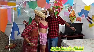 Lia Loci Anal Vaginal Sex Sao Joao Festival Sheer Lingerie