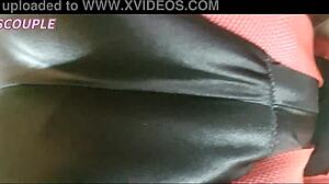 Holy Shit, Watch This Hot Wife's Close-Up Strapon Fucking Her Husband's Tight Ass!