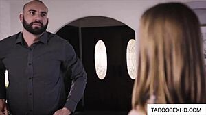 uncle's fat cock stretches innocent teen girl's tight pussy old young taboo pounding