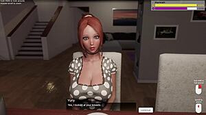 she strokes his monster cock then milf redhead milks every drop pov