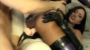 i love watching these latex anal divas take big cocks