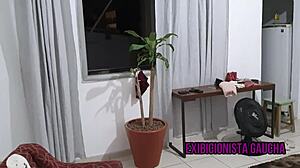 blonde milf sneaks interracial fuck while hubby's away